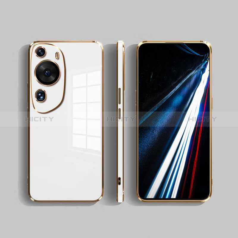 Custodia Silicone Specchio Laterale Cover per Huawei P60 Art