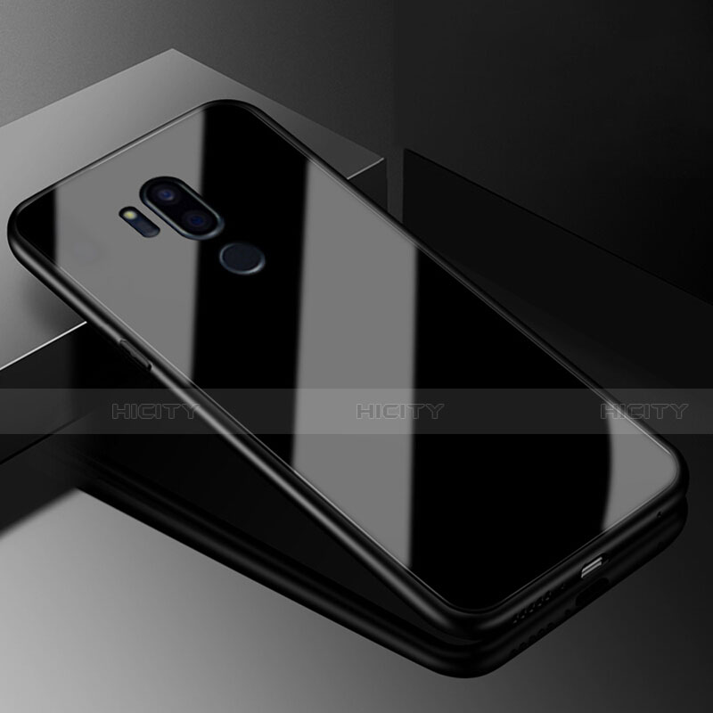 Custodia Silicone Specchio Laterale Cover per LG G7 Nero