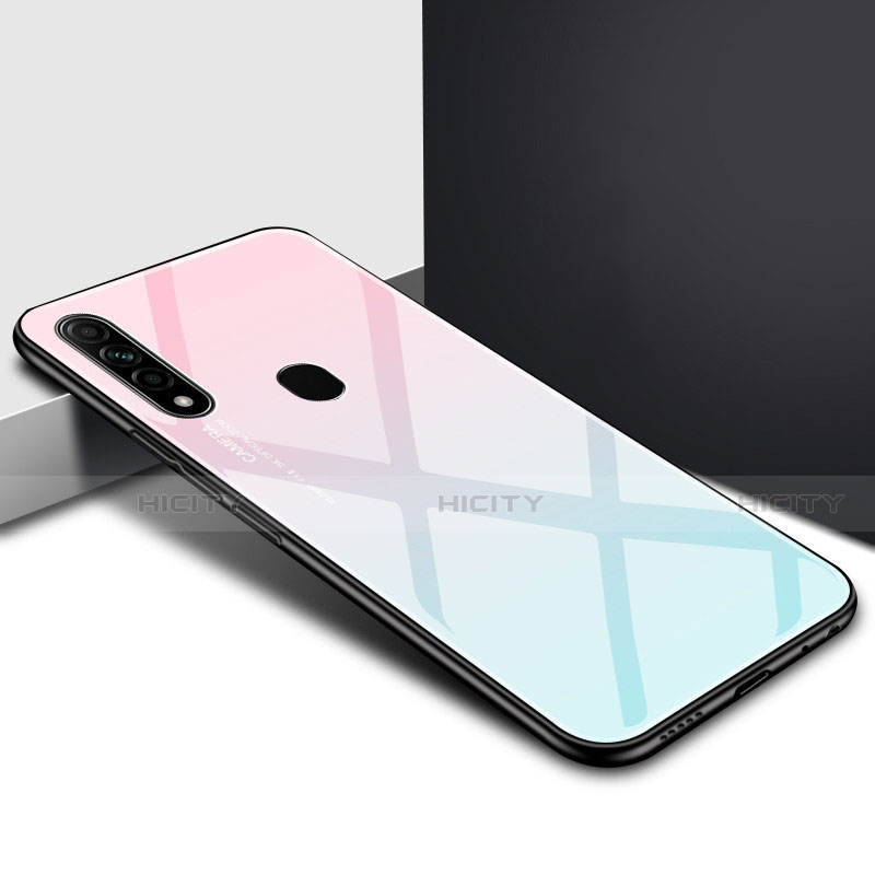 Custodia Silicone Specchio Laterale Cover per Oppo A8