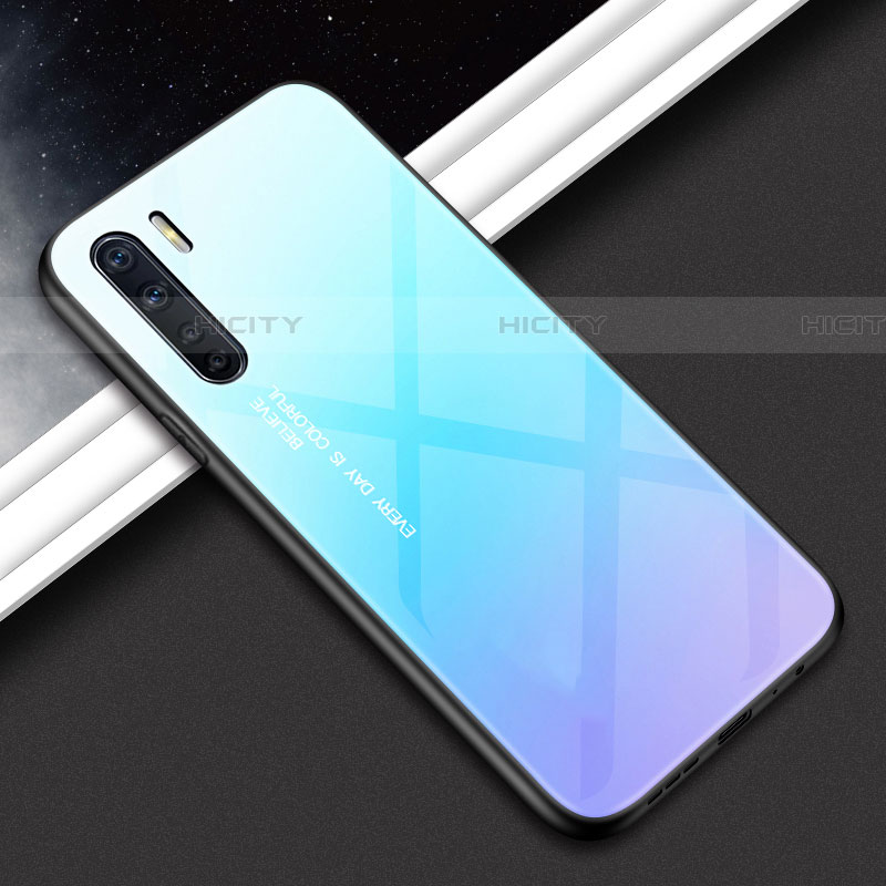 Custodia Silicone Specchio Laterale Cover per Oppo A91 Colorato