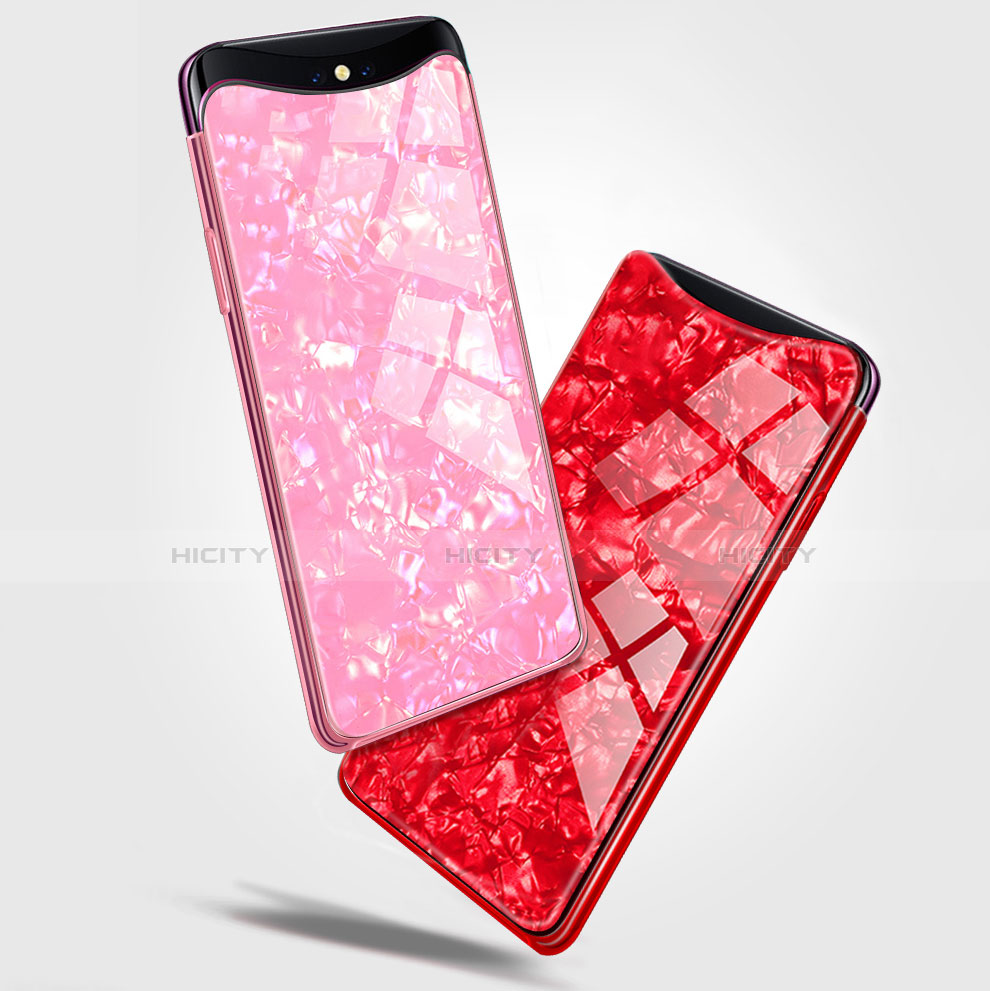 Custodia Silicone Specchio Laterale Cover per Oppo Find X Super Flash Edition