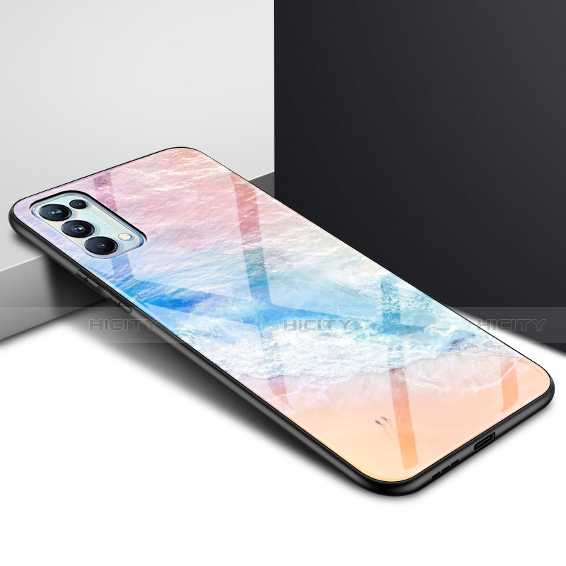 Custodia Silicone Specchio Laterale Cover per Oppo Find X3 Lite 5G