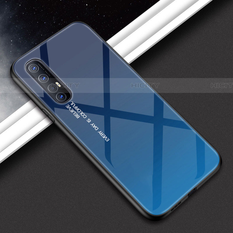 Custodia Silicone Specchio Laterale Cover per Oppo Reno3 Pro