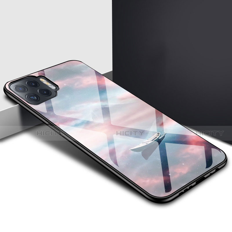 Custodia Silicone Specchio Laterale Cover per Oppo Reno4 F Multicolore