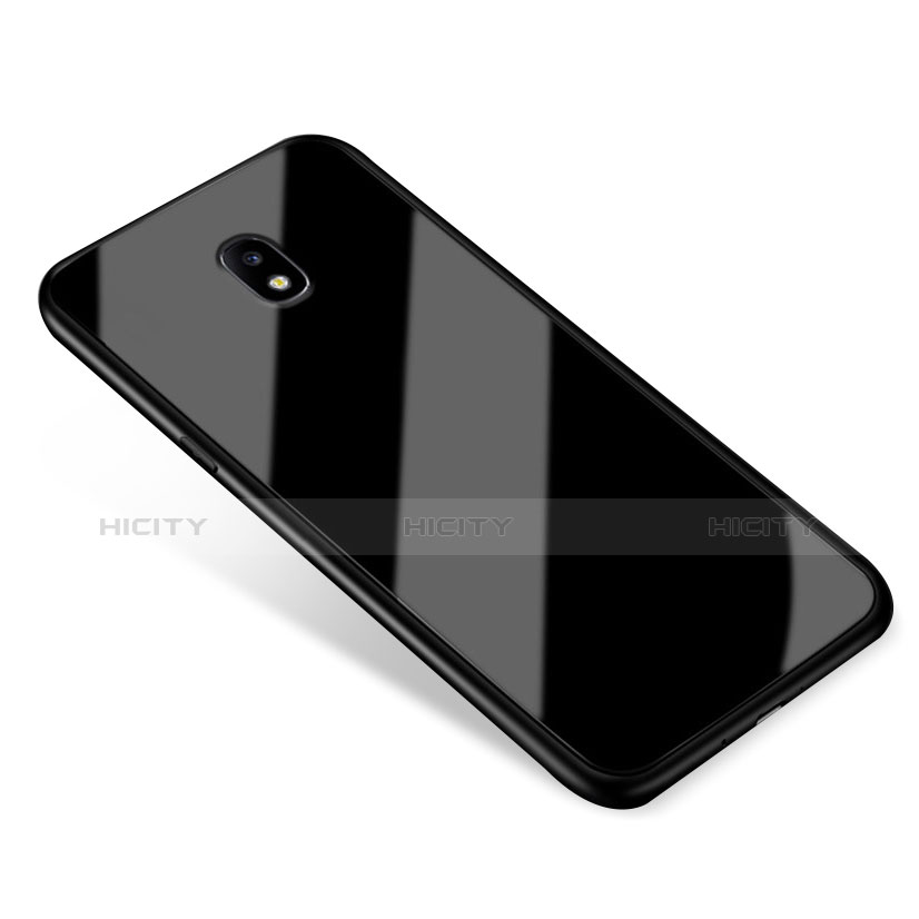 Custodia Silicone Specchio Laterale Cover per Samsung Galaxy J5 (2017) Duos J530F Nero