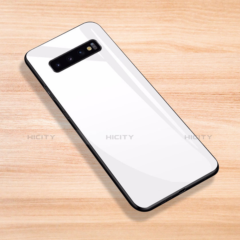 Custodia Silicone Specchio Laterale Cover per Samsung Galaxy S10