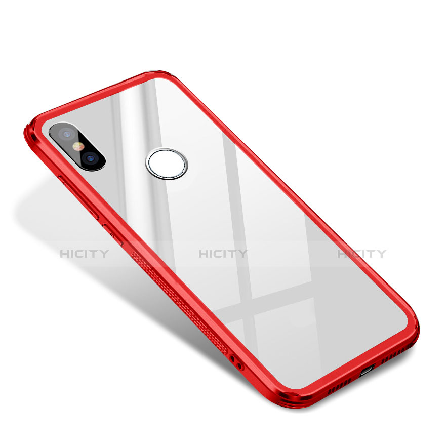 Custodia Silicone Specchio Laterale Cover per Xiaomi Mi 8 SE Rosso