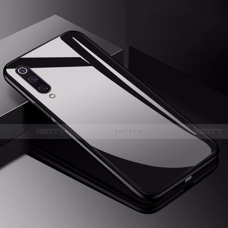 Custodia Silicone Specchio Laterale Cover per Xiaomi Mi 9 Lite Nero