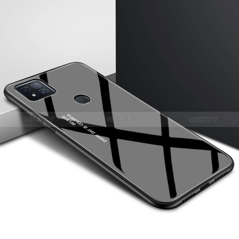 Custodia Silicone Specchio Laterale Cover per Xiaomi POCO C3 Nero
