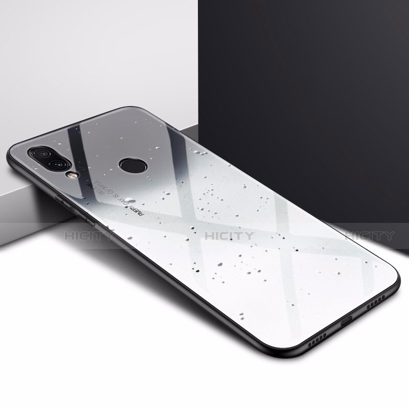 Custodia Silicone Specchio Laterale Cover per Xiaomi Redmi 7 Grigio