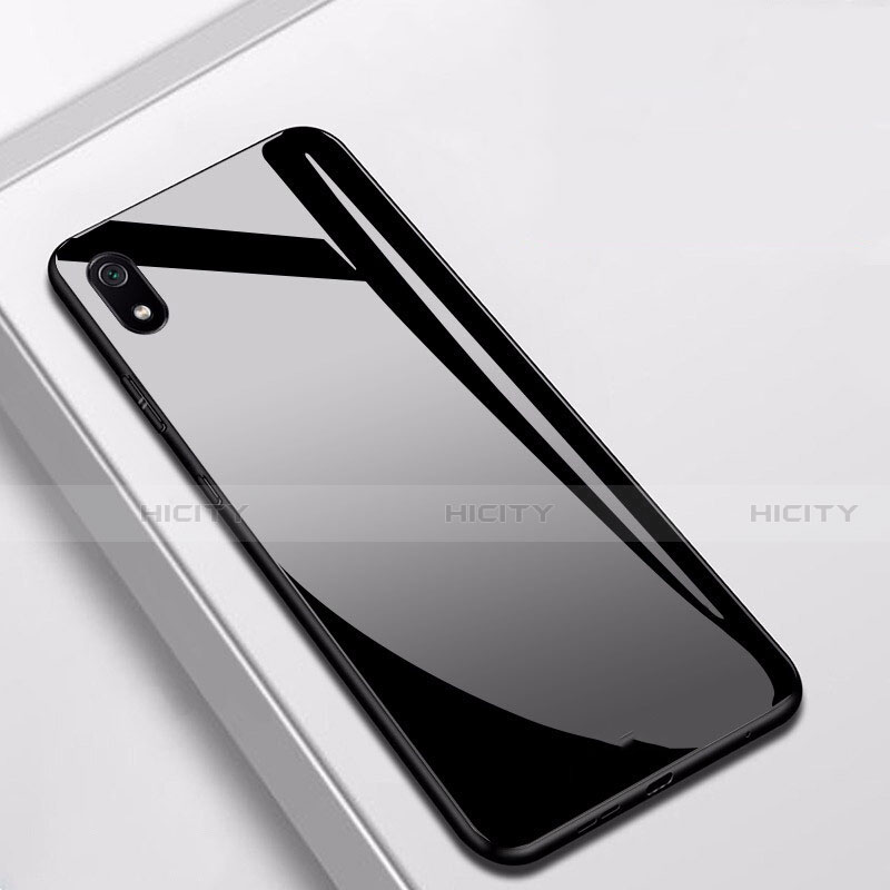 Custodia Silicone Specchio Laterale Cover per Xiaomi Redmi 7A Nero