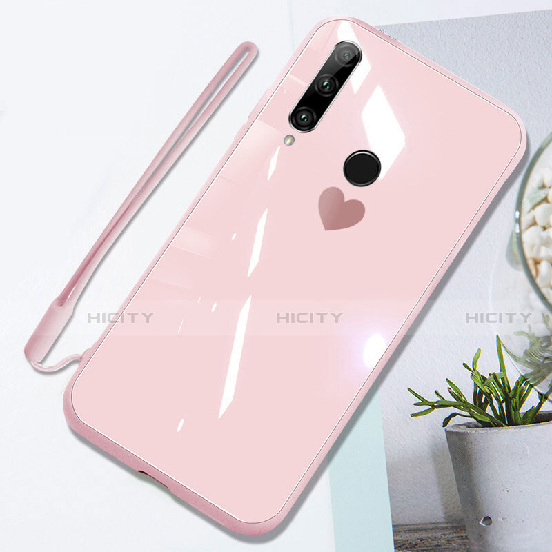 Custodia Silicone Specchio Laterale Cover T01 per Huawei Honor 20 Lite Rosa