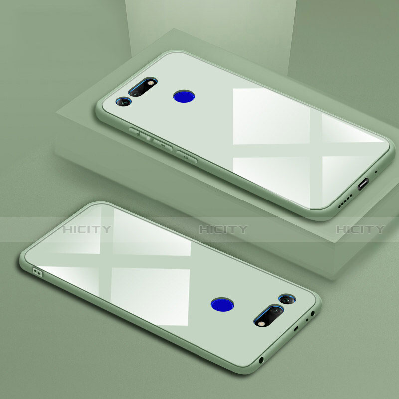 Custodia Silicone Specchio Laterale Cover T01 per Huawei Honor View 20 Verde