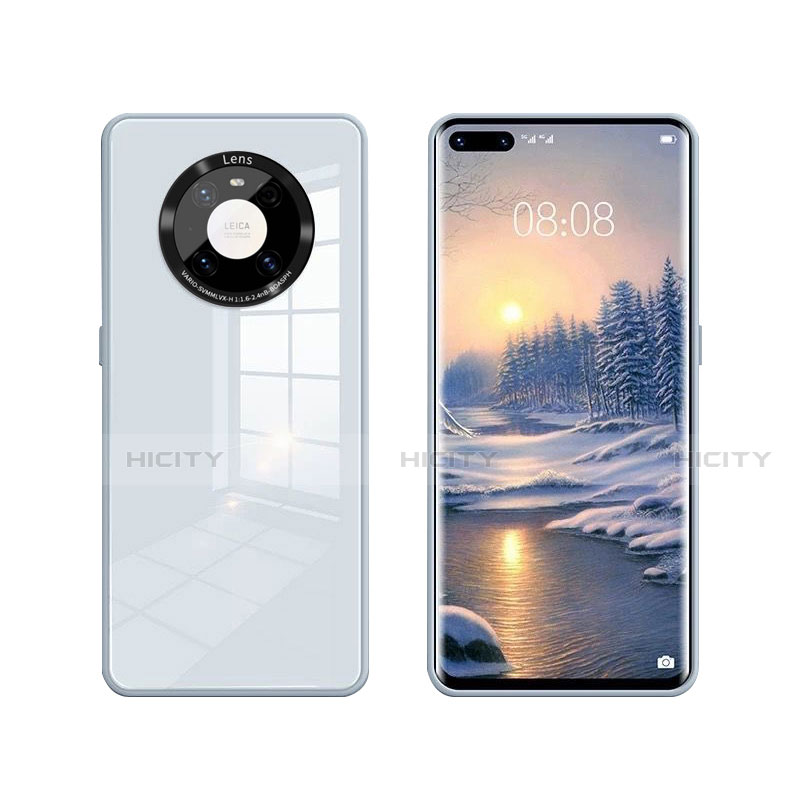 Custodia Silicone Specchio Laterale Cover T01 per Huawei Mate 40 Pro