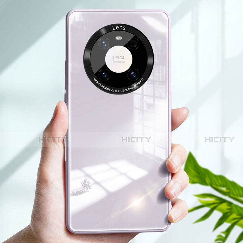Custodia Silicone Specchio Laterale Cover T01 per Huawei Mate 40E Pro 5G