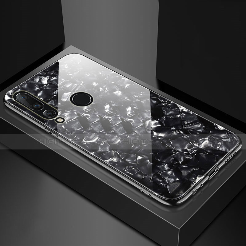 Custodia Silicone Specchio Laterale Cover T01 per Huawei P30 Lite XL Nero