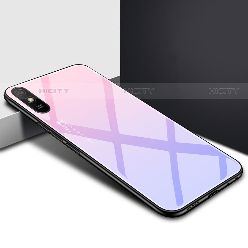 Custodia Silicone Specchio Laterale Cover T01 per Xiaomi Redmi 9A