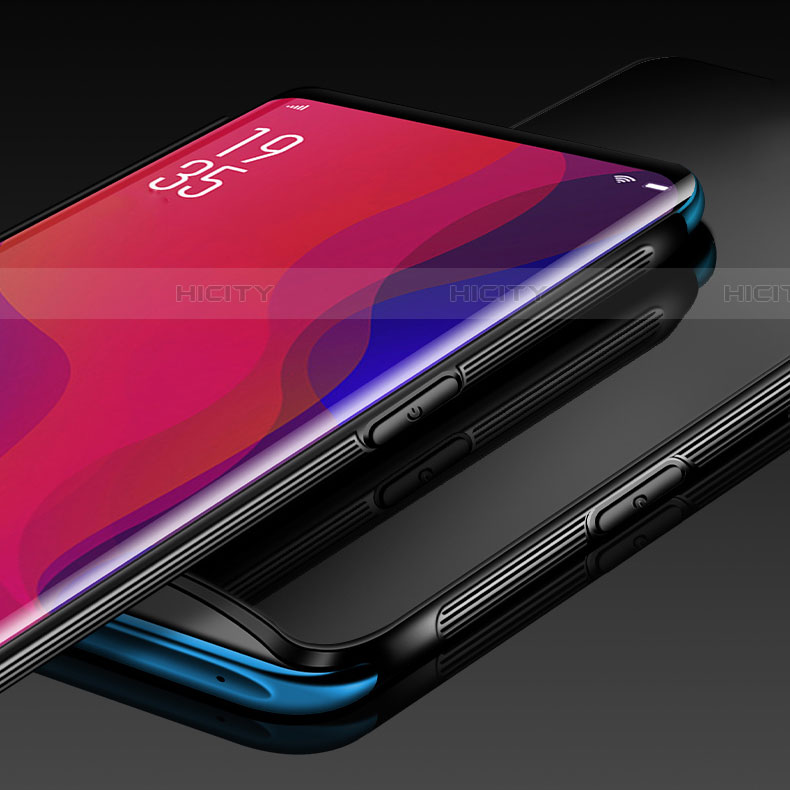 Custodia Silicone Specchio Laterale Cover T02 per Oppo Find X Super Flash Edition