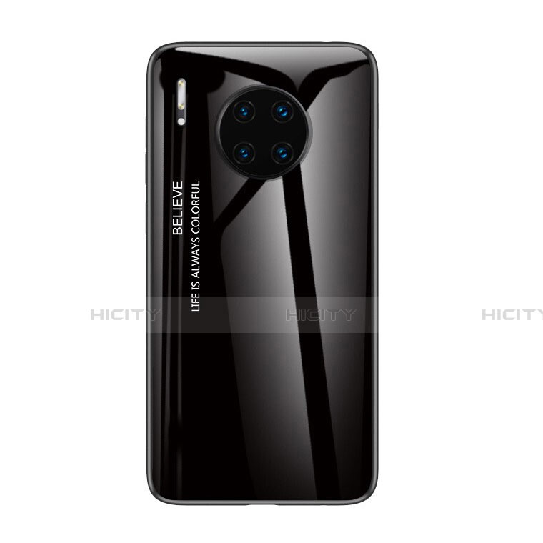 Custodia Silicone Specchio Laterale Sfumato Arcobaleno Cover H01 per Huawei Mate 30 5G
