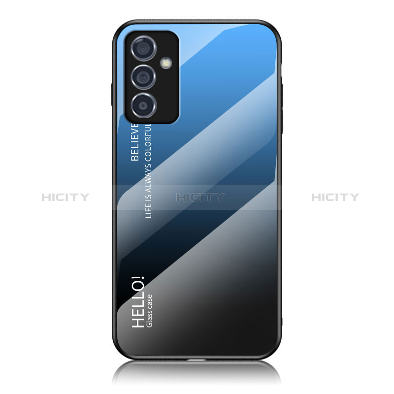 Custodia Silicone Specchio Laterale Sfumato Arcobaleno Cover LS1 per Samsung Galaxy A15 4G