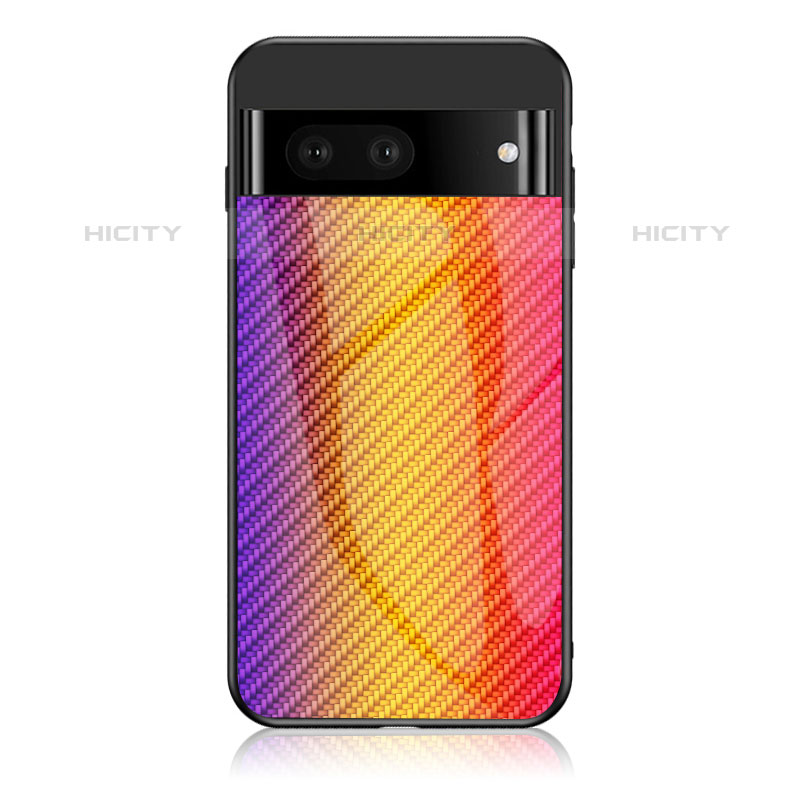 Custodia Silicone Specchio Laterale Sfumato Arcobaleno Cover LS2 per Google Pixel 7 5G