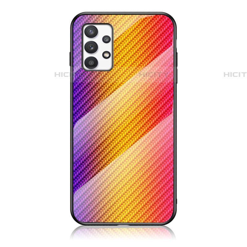 Custodia Silicone Specchio Laterale Sfumato Arcobaleno Cover LS2 per Samsung Galaxy A53 5G