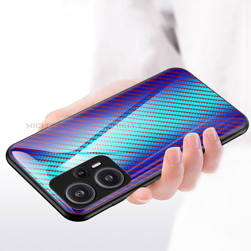 Custodia Silicone Specchio Laterale Sfumato Arcobaleno Cover LS2 per Xiaomi Redmi Note 12 Turbo 5G