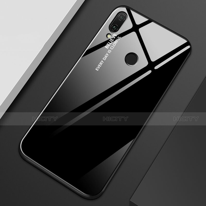 Custodia Silicone Specchio Laterale Sfumato Arcobaleno Cover M01 per Huawei Y9 (2019)