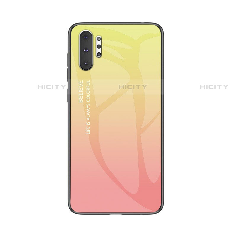 Custodia Silicone Specchio Laterale Sfumato Arcobaleno Cover M01 per Samsung Galaxy Note 10 Plus 5G