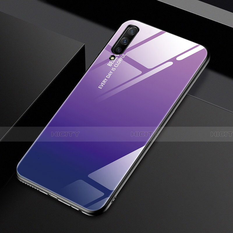 Custodia Silicone Specchio Laterale Sfumato Arcobaleno Cover per Huawei Honor 9X Pro