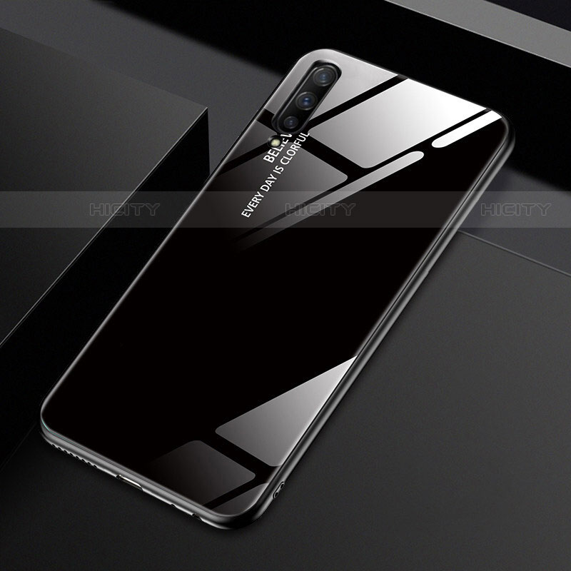 Custodia Silicone Specchio Laterale Sfumato Arcobaleno Cover per Huawei Y9s