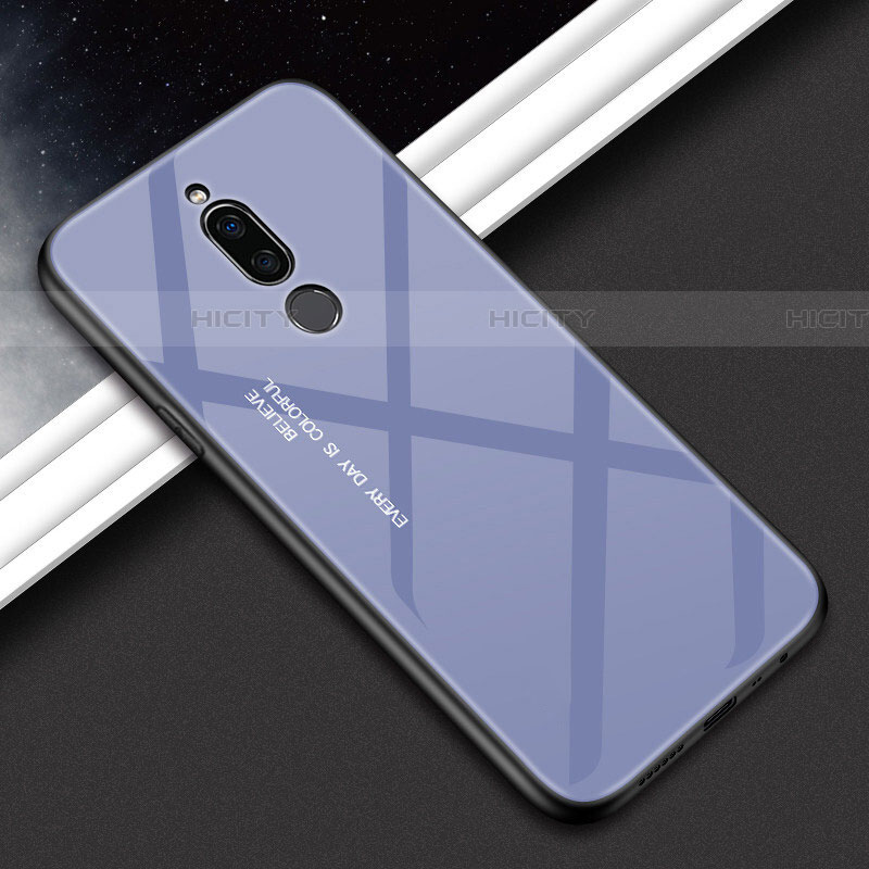 Custodia Silicone Specchio Laterale Sfumato Arcobaleno Cover per Xiaomi Redmi 8
