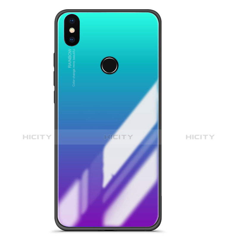 Custodia Silicone Specchio Laterale Sfumato Cover per Xiaomi Mi A2 Multicolore