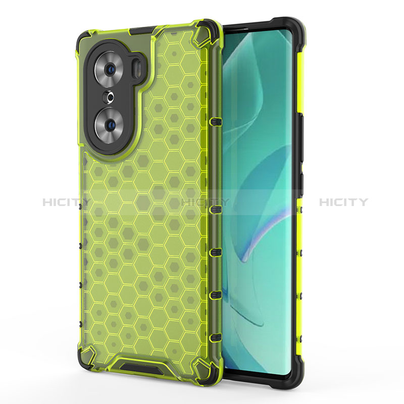 Custodia Silicone Trasparente Laterale 360 Gradi Cover AM1 per Huawei Honor 60 Pro 5G Verde