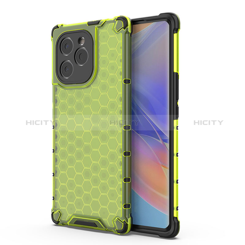 Custodia Silicone Trasparente Laterale 360 Gradi Cover AM1 per Huawei Honor 60 SE 5G Verde