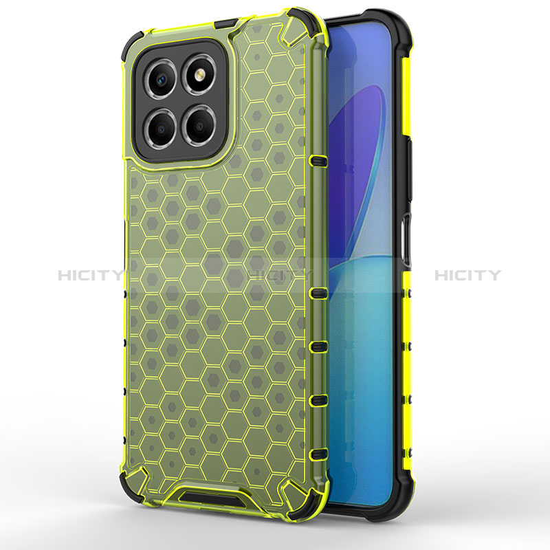 Custodia Silicone Trasparente Laterale 360 Gradi Cover AM1 per Huawei Honor 70 Lite 5G Verde