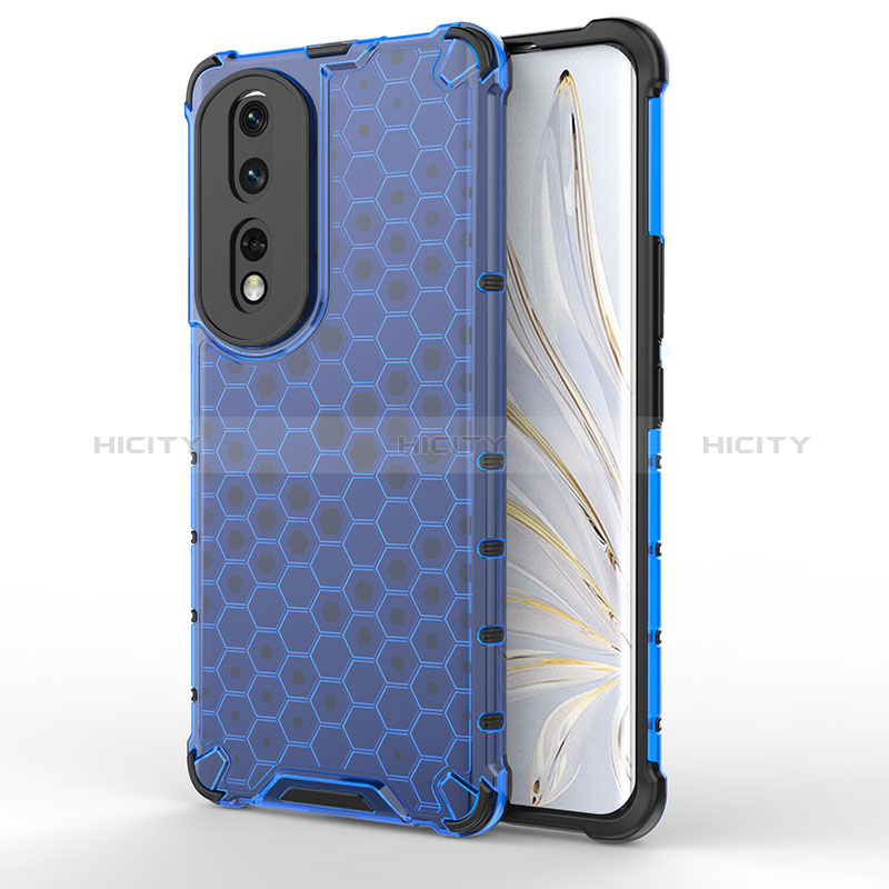 Custodia Silicone Trasparente Laterale 360 Gradi Cover AM1 per Huawei Honor 80 Pro 5G