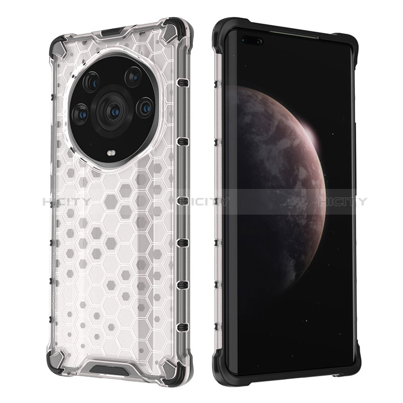 Custodia Silicone Trasparente Laterale 360 Gradi Cover AM1 per Huawei Honor Magic3 Pro+ Plus 5G