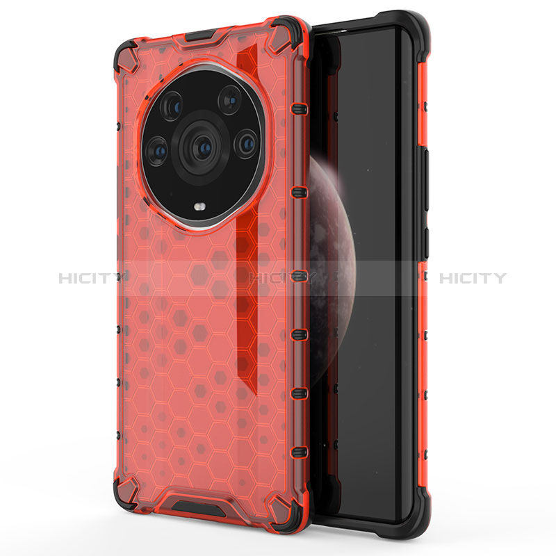 Custodia Silicone Trasparente Laterale 360 Gradi Cover AM1 per Huawei Honor Magic3 Pro+ Plus 5G