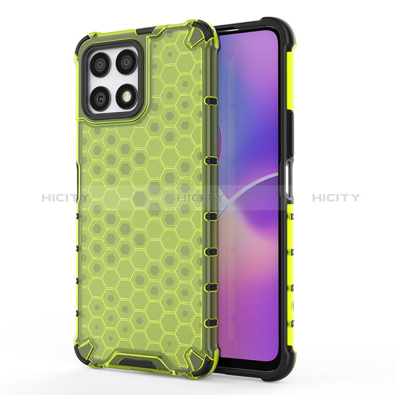 Custodia Silicone Trasparente Laterale 360 Gradi Cover AM1 per Huawei Honor X30i Verde