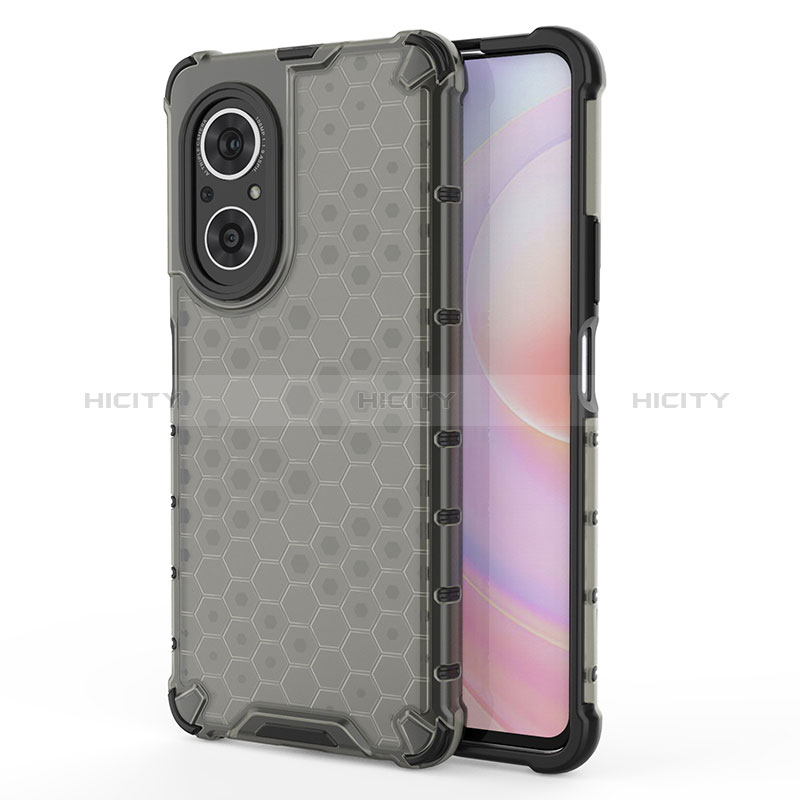 Custodia Silicone Trasparente Laterale 360 Gradi Cover AM1 per Huawei Nova 9 SE Nero