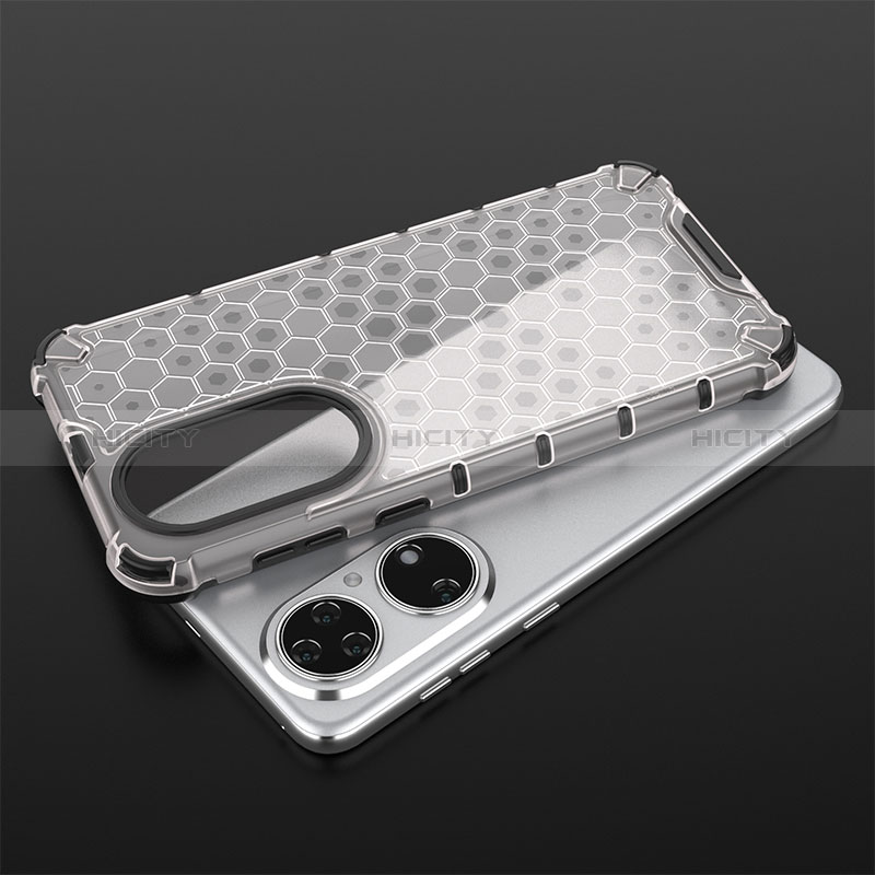 Custodia Silicone Trasparente Laterale 360 Gradi Cover AM1 per Huawei P50