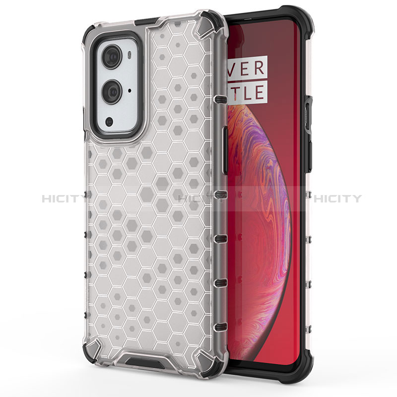 Custodia Silicone Trasparente Laterale 360 Gradi Cover AM1 per OnePlus 9 Pro 5G