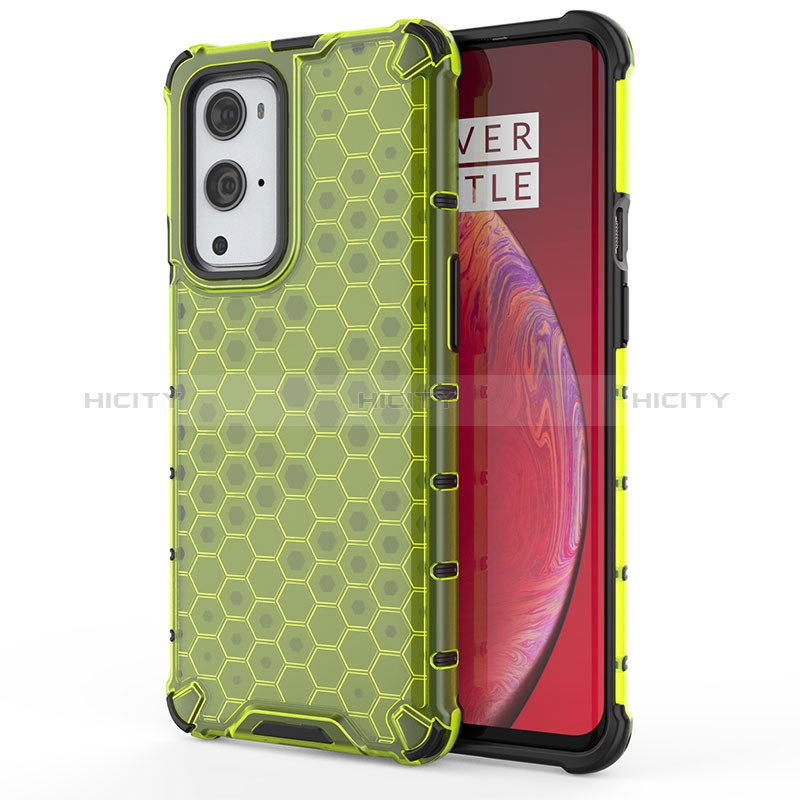 Custodia Silicone Trasparente Laterale 360 Gradi Cover AM1 per OnePlus 9 Pro 5G