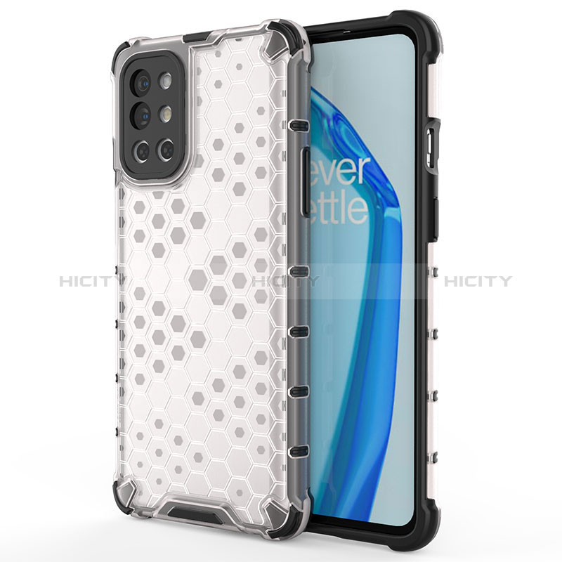 Custodia Silicone Trasparente Laterale 360 Gradi Cover AM1 per OnePlus 9R 5G