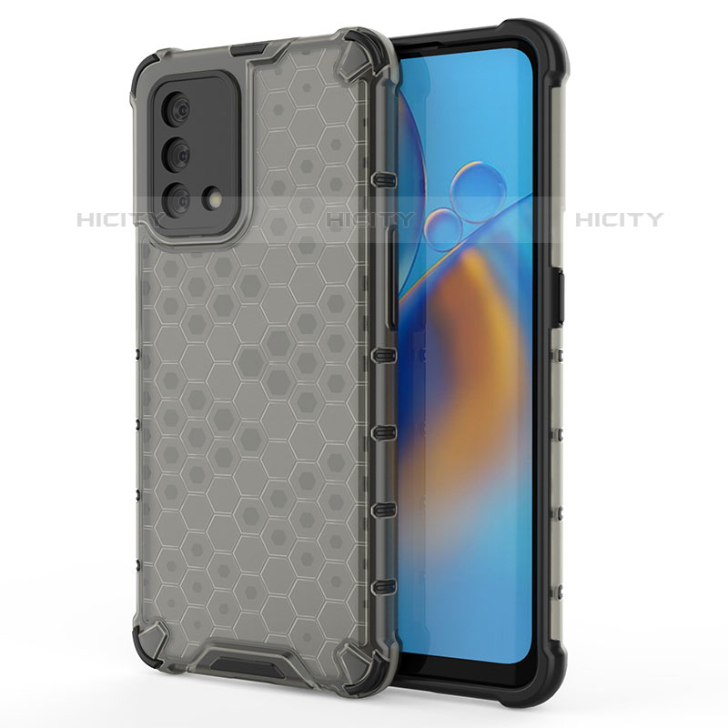 Custodia Silicone Trasparente Laterale 360 Gradi Cover AM1 per Oppo A74 4G Nero