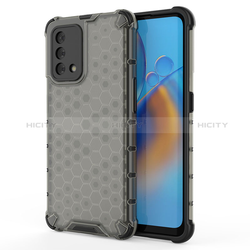 Custodia Silicone Trasparente Laterale 360 Gradi Cover AM1 per Oppo A95 4G Nero