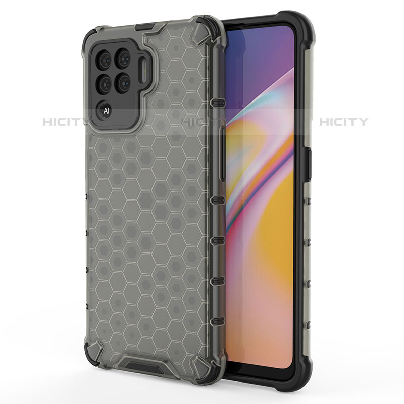 Custodia Silicone Trasparente Laterale 360 Gradi Cover AM1 per Oppo F19 Pro Nero