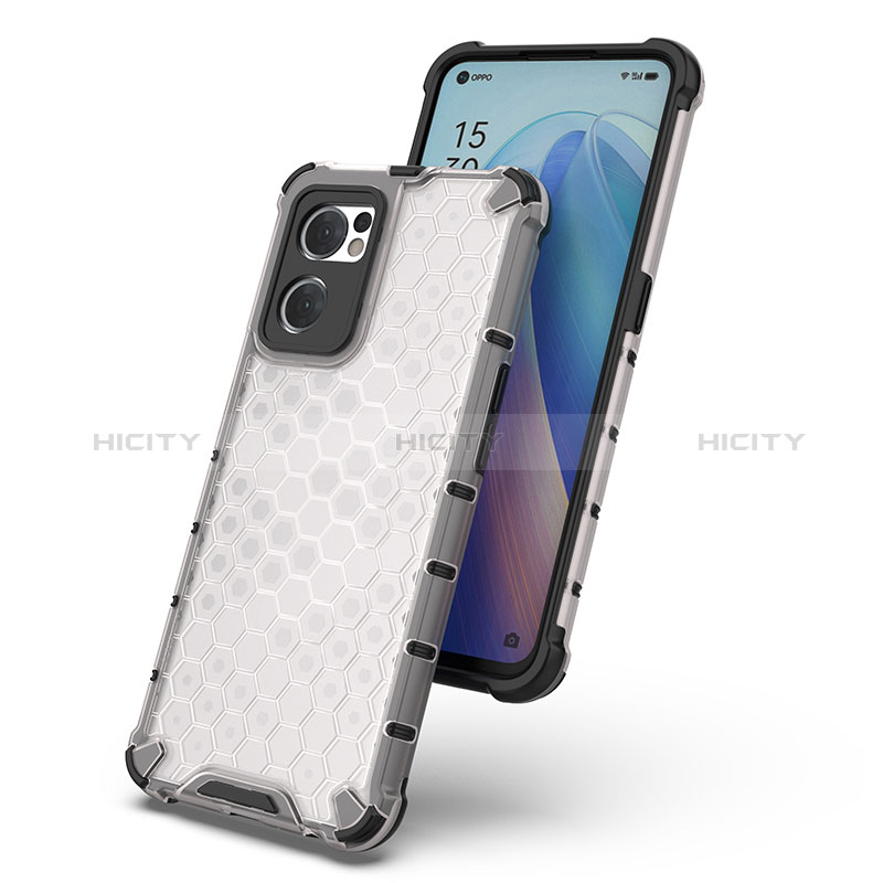 Custodia Silicone Trasparente Laterale 360 Gradi Cover AM1 per Oppo Find X5 Lite 5G