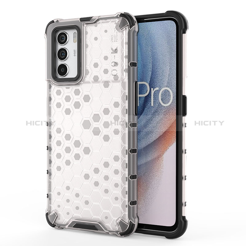 Custodia Silicone Trasparente Laterale 360 Gradi Cover AM1 per Oppo K9 Pro 5G Bianco